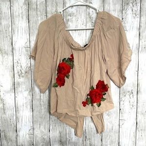 Windsor Off Shoulder Rose Top 🌹​​​​
